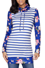 Load image into Gallery viewer, Striped and Floral Sweatshirt
