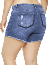 Load image into Gallery viewer, Vintage Distressed Denim Shorts