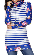 Load image into Gallery viewer, Striped and Floral Sweatshirt