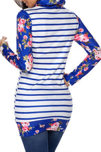 Load image into Gallery viewer, Striped and Floral Sweatshirt