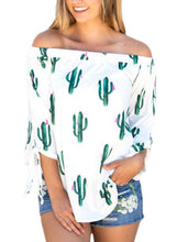 Load image into Gallery viewer, Women's Beautiful Elastic Off Shoulder Top