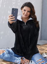 Load image into Gallery viewer, Zipper Fleece Pullover Coat