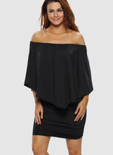 Load image into Gallery viewer, Off Shoulder Ruffles Bodycon Mini Dress