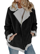 Load image into Gallery viewer, Zip Pockets Faux Suede Jacket
