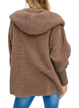 Load image into Gallery viewer, Woolen Fur Horn Button Oversize Jacket