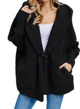 Load image into Gallery viewer, Woolen Fur Horn Button Oversize Jacket