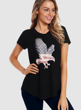 Load image into Gallery viewer, America Flag Eagle Grey Daily T-shirt