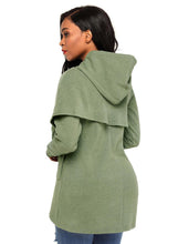 Load image into Gallery viewer, Tulip Wrap Cape Style Long Sleeve Hoodie