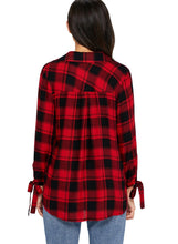 Load image into Gallery viewer, Plaid Drape Top