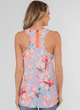 Load image into Gallery viewer, Racerback Floral Tank Top