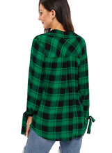 Load image into Gallery viewer, Plaid Drape Top