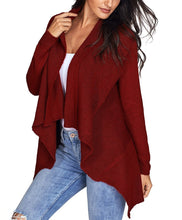 Load image into Gallery viewer, Waterfall Long Sleeve Sweater Cardigan