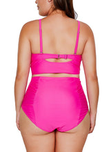 Load image into Gallery viewer, Strappy Neck Detail High Waist Swimsuit