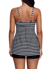 Load image into Gallery viewer, Striped Tankini and Short Set
