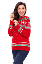 Load image into Gallery viewer, Christmas Reindeer Knit Sweater Winter Jumper