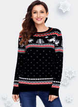 Load image into Gallery viewer, Christmas Reindeer Knit Sweater Winter Jumper