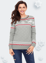 Load image into Gallery viewer, Christmas Reindeer Knit Sweater Winter Jumper
