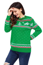 Load image into Gallery viewer, Christmas Reindeer Knit Sweater Winter Jumper