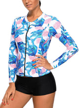 Load image into Gallery viewer, Zipped Rashguard Top