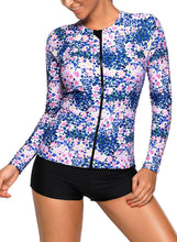 Load image into Gallery viewer, Zipped Rashguard Top