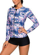 Load image into Gallery viewer, Zipped Rashguard Top