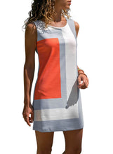 Load image into Gallery viewer, Color Block Geometric Sundress