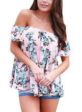 Load image into Gallery viewer, Floral Off Shoulder Blouse