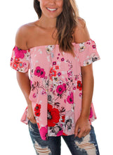 Load image into Gallery viewer, Floral Off Shoulder Blouse