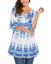 Load image into Gallery viewer, Women‘s Print Elegant Long Top