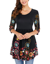 Load image into Gallery viewer, Women‘s Print Elegant Long Top
