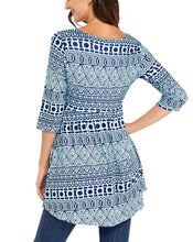 Load image into Gallery viewer, Women‘s Print Elegant Long Top