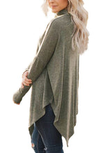 Load image into Gallery viewer, Soft Faux Poncho High Neck Sweater