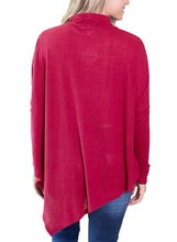 Load image into Gallery viewer, Soft Faux Poncho High Neck Sweater