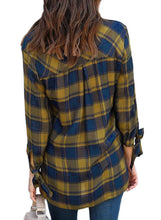 Load image into Gallery viewer, Plaid Drape Top