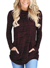 Load image into Gallery viewer, Cozy Cowl Neck Drawstring Sweatshirt