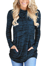Load image into Gallery viewer, Cozy Cowl Neck Drawstring Sweatshirt