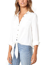 Load image into Gallery viewer, Crushed Linen Button-Down Casual Shirt