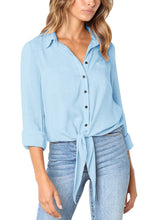 Load image into Gallery viewer, Crushed Linen Button-Down Casual Shirt