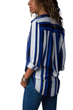 Load image into Gallery viewer, Striped Long Sleeve Button Down Shirt