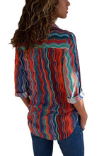 Load image into Gallery viewer, Striped Long Sleeve Button Down Shirt