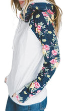 Load image into Gallery viewer, Splice Striped Drawstring Hoodie