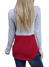Load image into Gallery viewer, Colorblock Drawstring Cowl Neck Sweatshirt