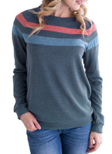 Load image into Gallery viewer, Striped Long Sleeve Casual Sweatshirt