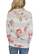 Load image into Gallery viewer, Floral Striped Sweatshirt