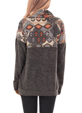 Load image into Gallery viewer, Tribal Cowl Neck Kangaroo Pocket Sweatshirt