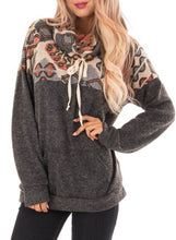 Load image into Gallery viewer, Tribal Cowl Neck Kangaroo Pocket Sweatshirt