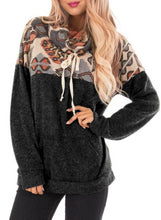 Load image into Gallery viewer, Tribal Cowl Neck Kangaroo Pocket Sweatshirt