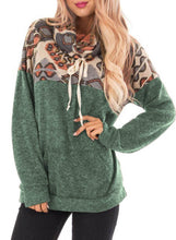 Load image into Gallery viewer, Tribal Cowl Neck Kangaroo Pocket Sweatshirt