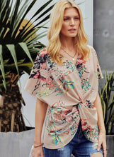 Load image into Gallery viewer, Floral Loose Twist Blouse