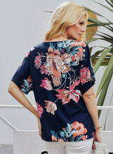 Load image into Gallery viewer, Floral Loose Twist Blouse